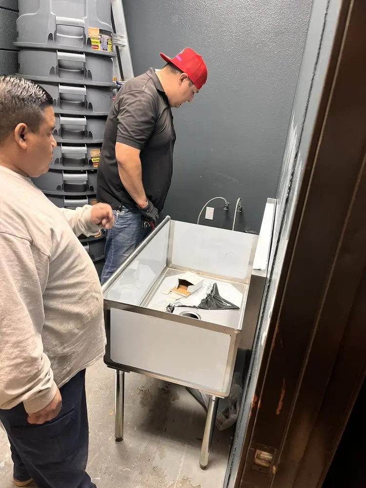 Commercial plumbing and sink installation in Cupertino