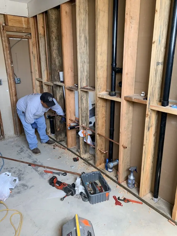 Commercial rough-in plumbing for Water Heater Replacement in Cupertino